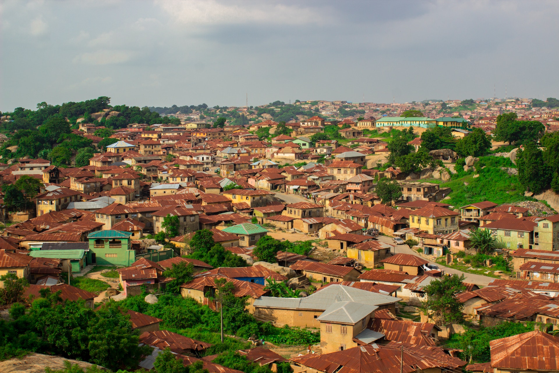 Fotografia di una città in Nigeria